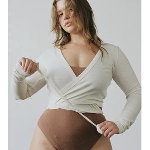 Ozma Dance Wrap Top Size S